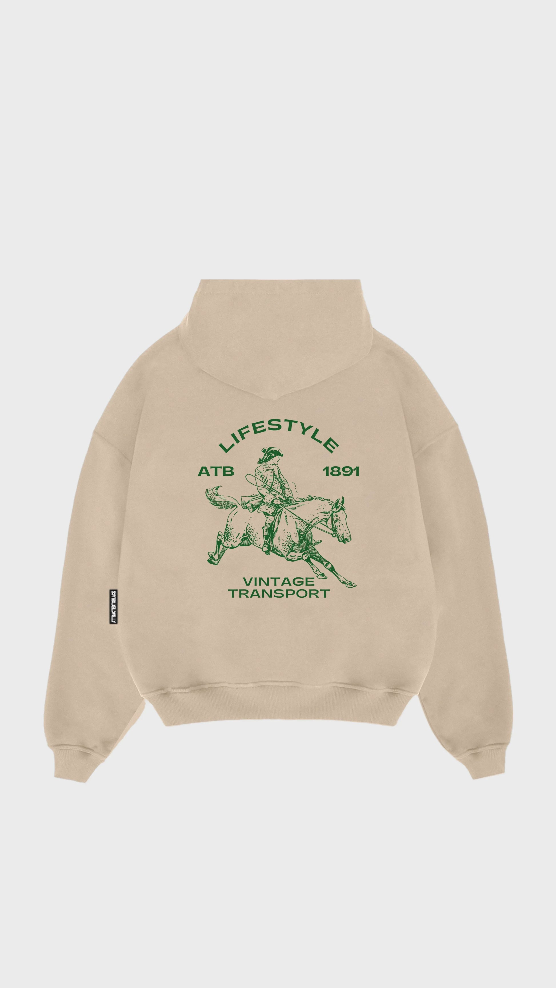 The Vintage Transport Hoodie - Attractedtoblack