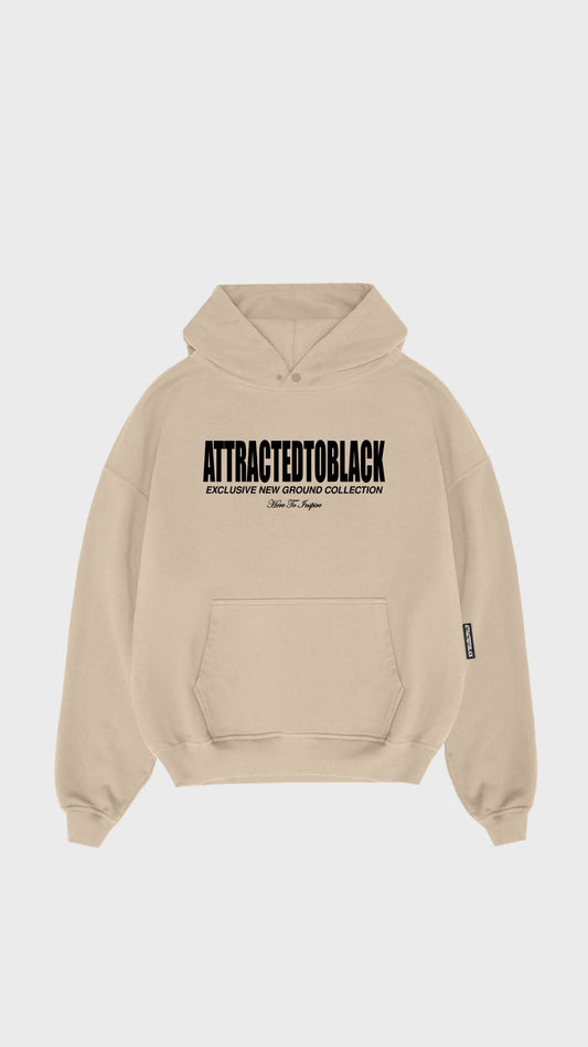 The Solid Base Chest Hoodie - Attractedtoblack