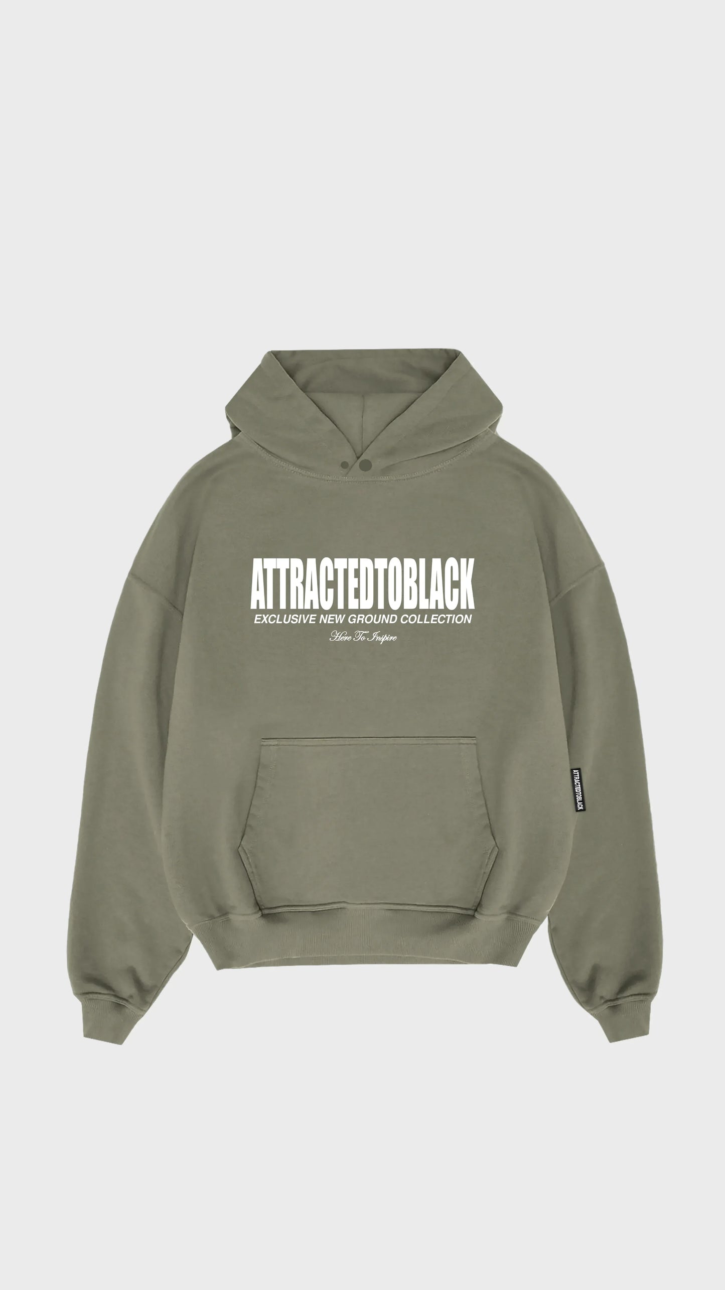 The Solid Base Chest Hoodie - Attractedtoblack