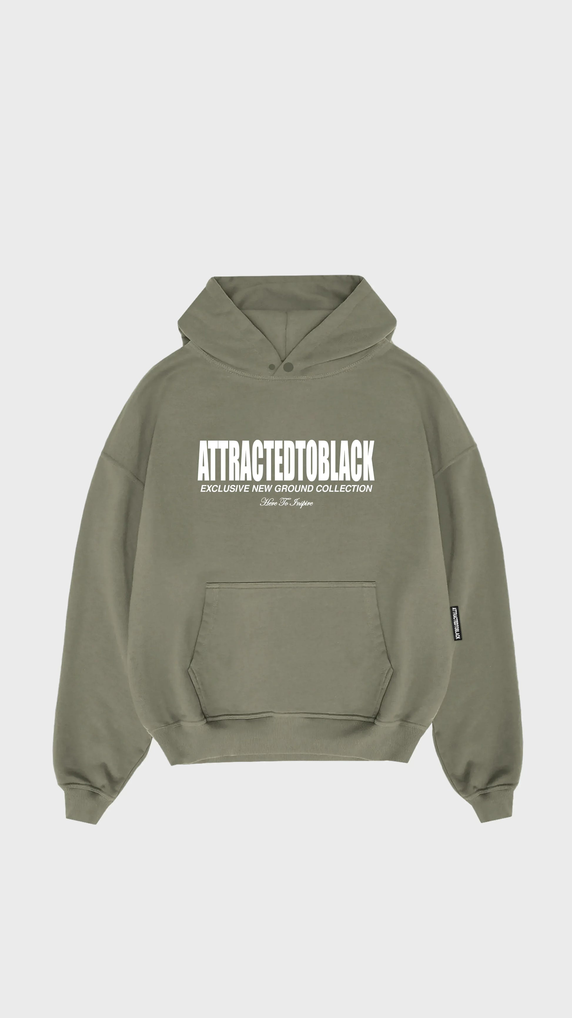 The Solid Base Chest Hoodie - Attractedtoblack