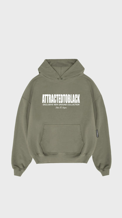 The Solid Base Chest Hoodie - Attractedtoblack