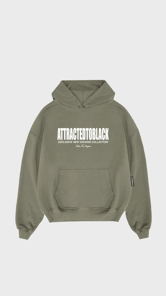 The Solid Base Chest Hoodie - Attractedtoblack