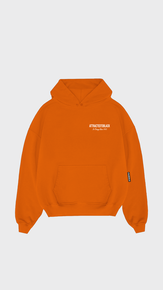 The In Orange Scripted Hoodie
