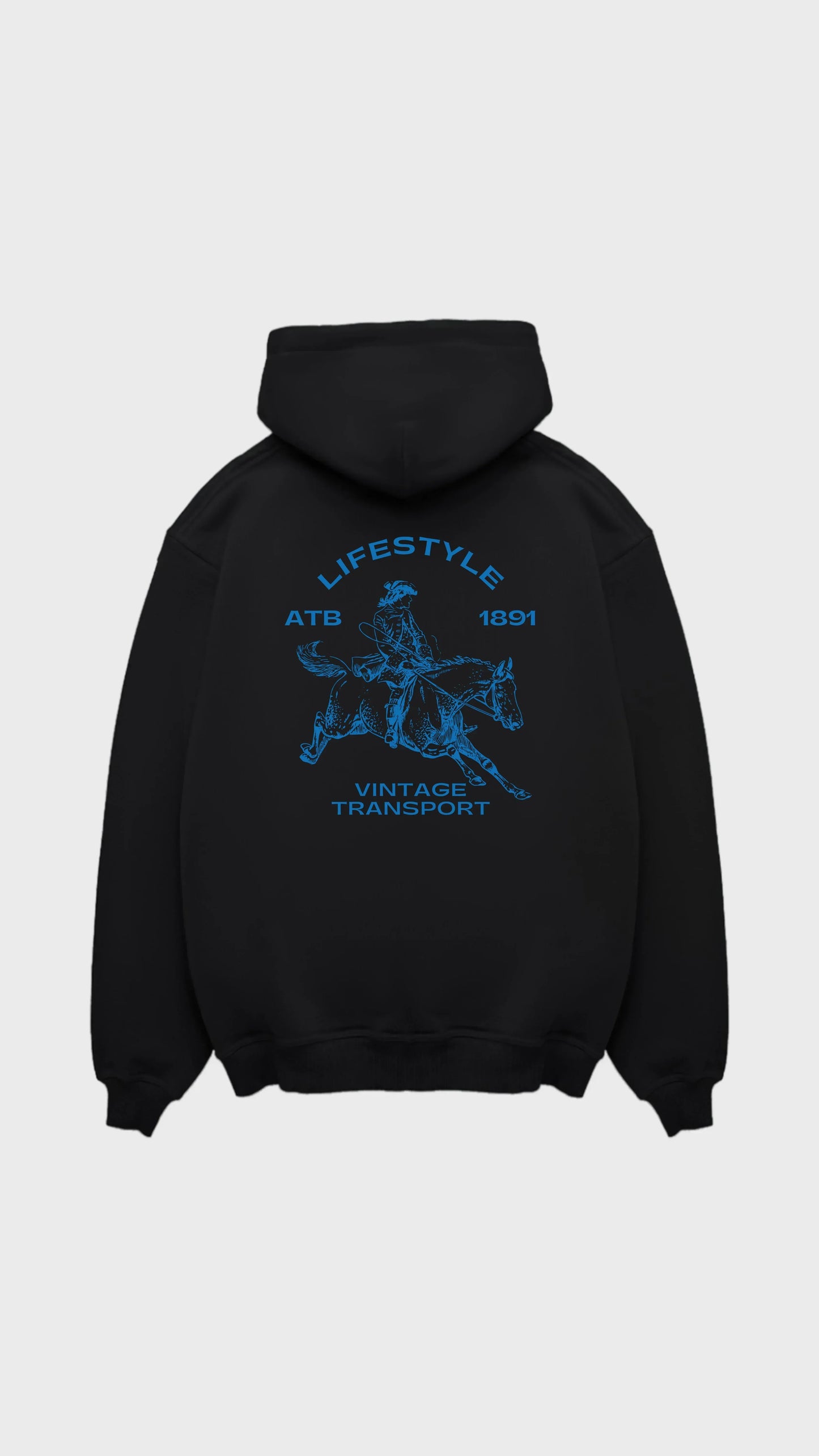 The Vintage Transport Regular Hoodie - Attractedtoblack