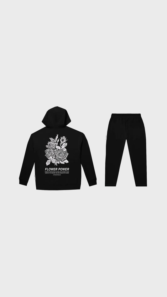 The Flower Power Tracksuit - Attractedtoblack