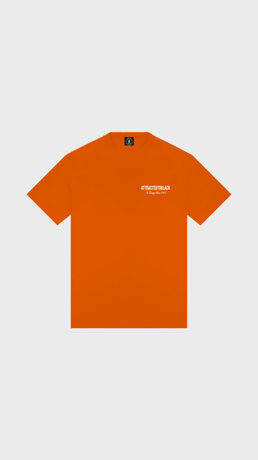 The In Orange Scripted Tee