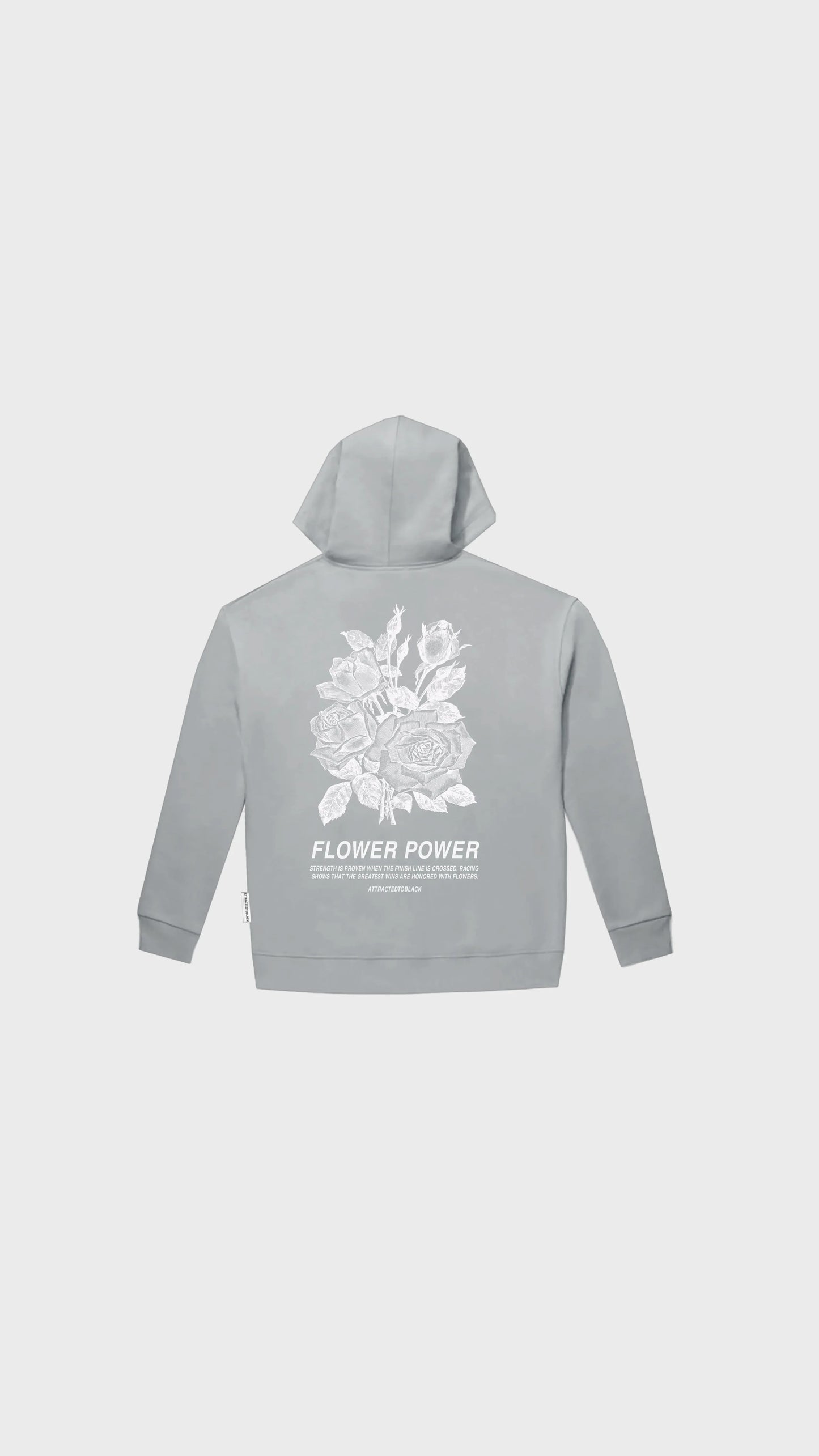 The Flower Power Zip Hoodie - Attractedtoblack