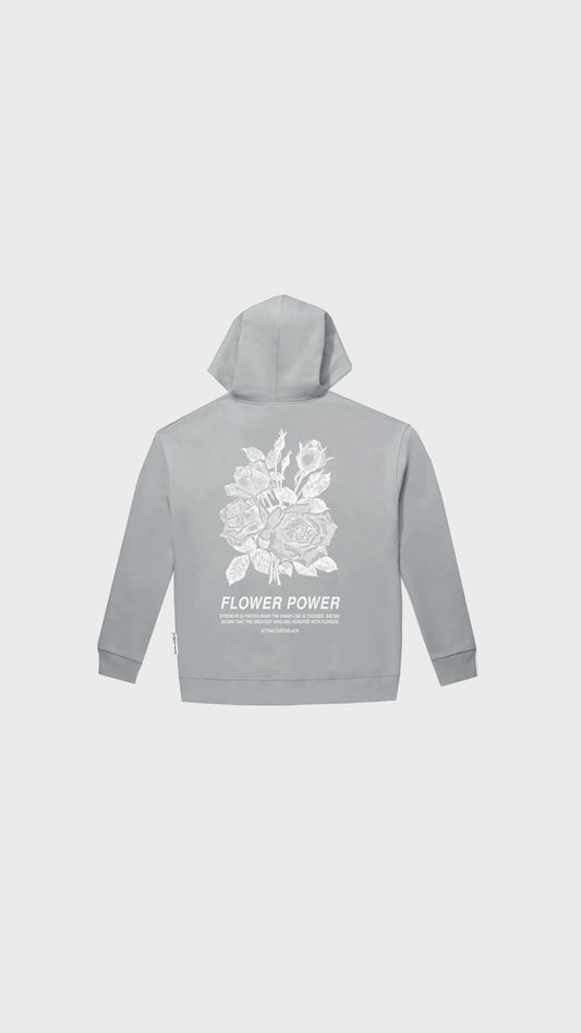 The Flower Power Zip Hoodie - Attractedtoblack