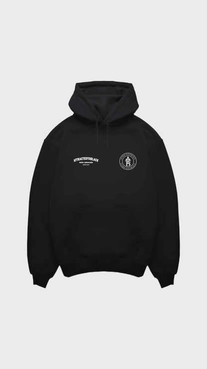 The New Ground Curve Regular Hoodie - Attractedtoblack