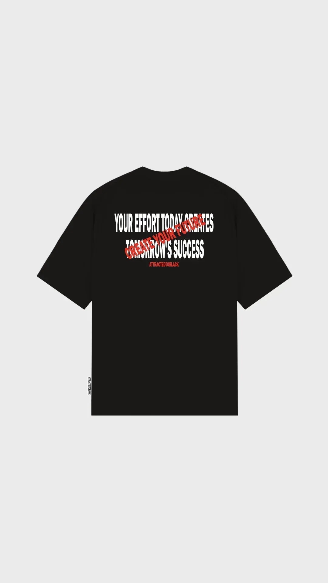 The Effort Oversized Tee - Attractedtoblack