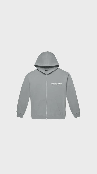 The Inspire Zip Hoodie - Attractedtoblack