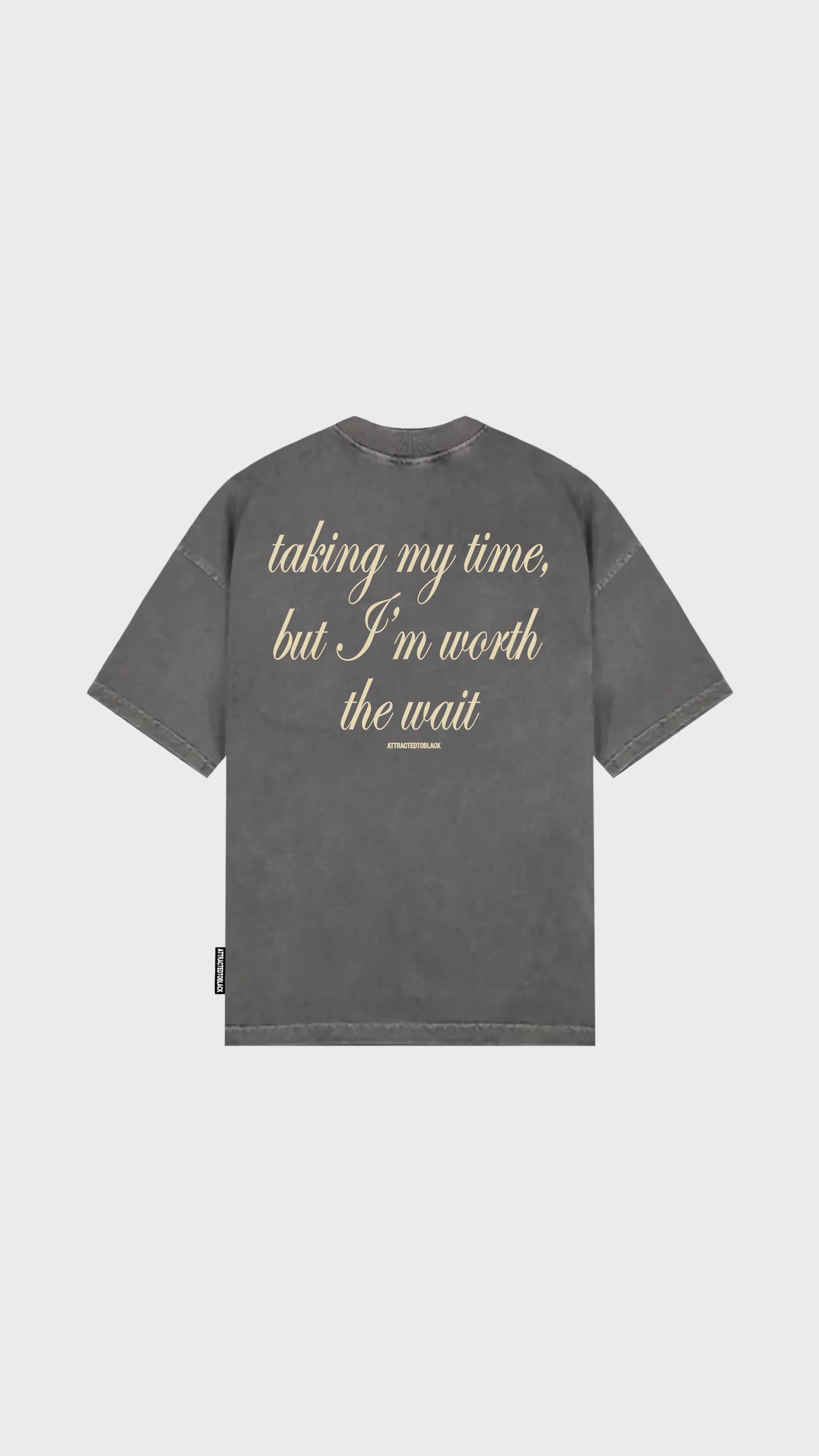 The Worth Oversized Tee - Attractedtoblack