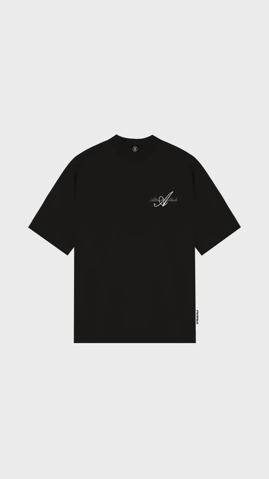 The Scripted Oversized Tee - Attractedtoblack