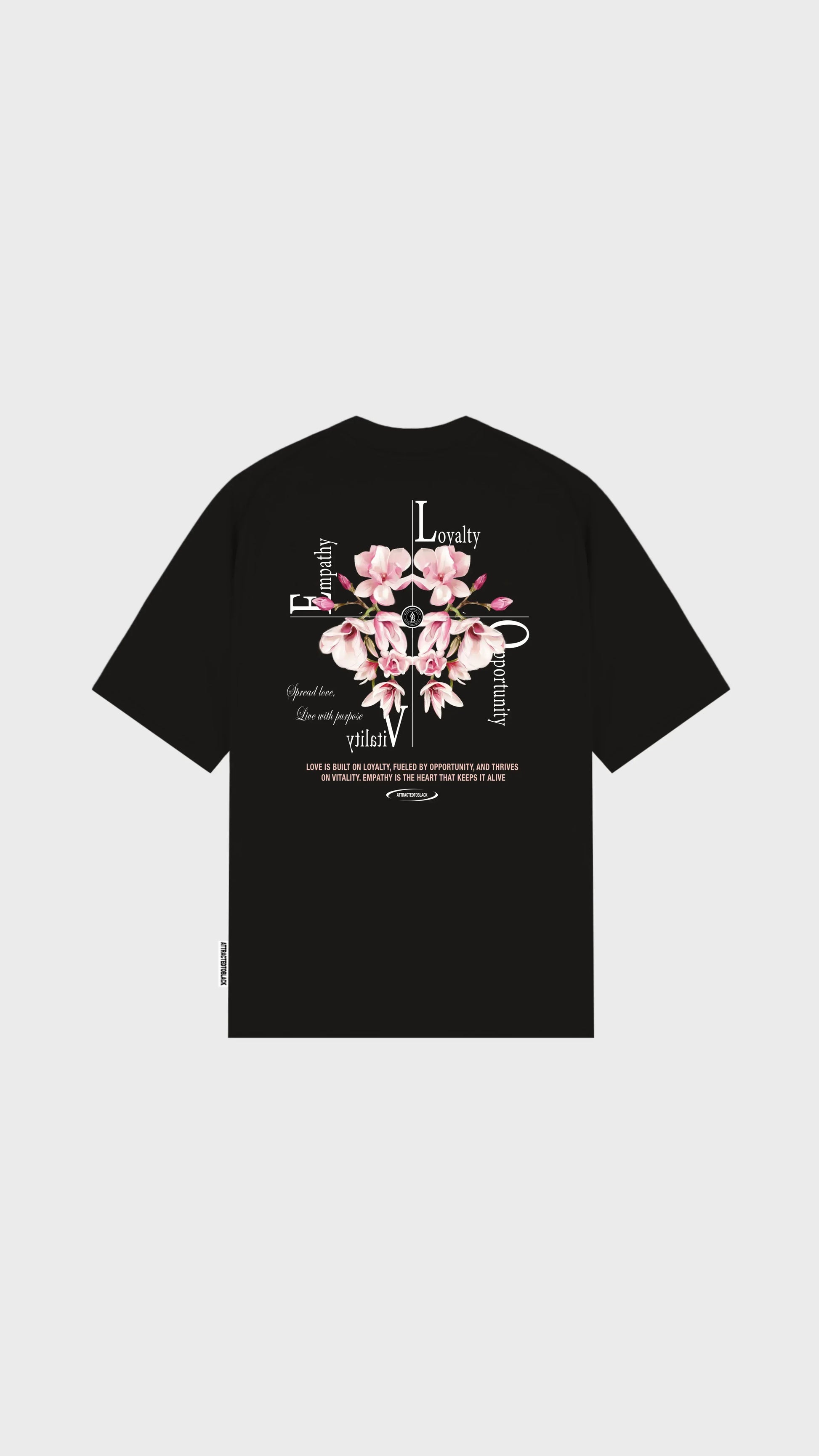 The Love Oversized Tee - Attractedtoblack