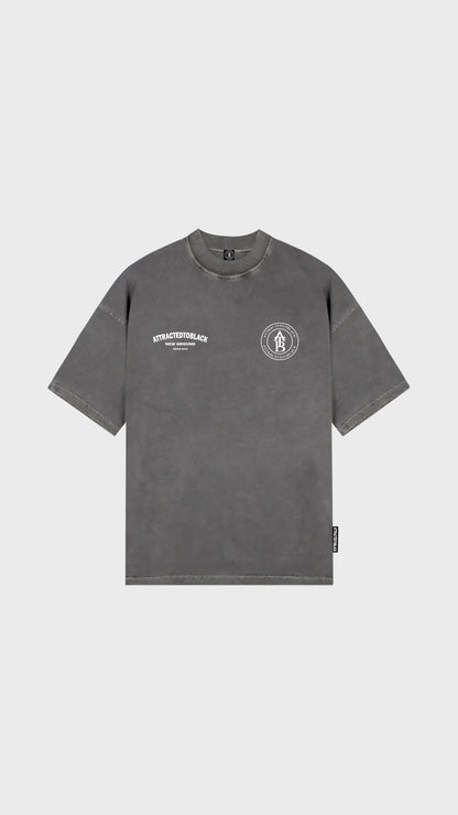The New Ground Curve Oversized Tee - Attractedtoblack