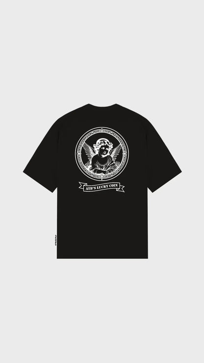 The Lucky Coin Oversized Tee - Attractedtoblack