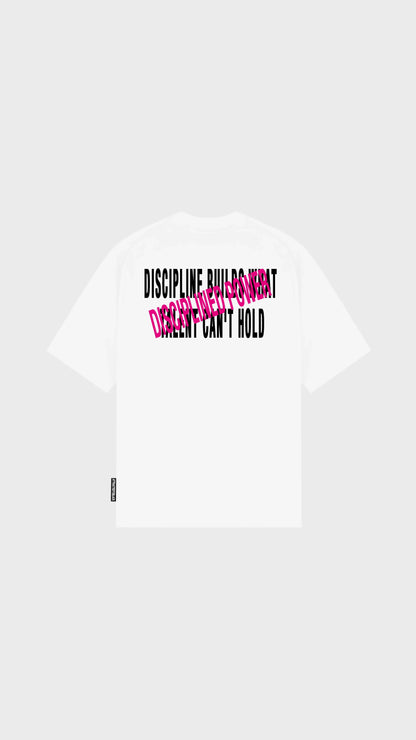 The Disciplined Power Oversized Tee - Attractedtoblack