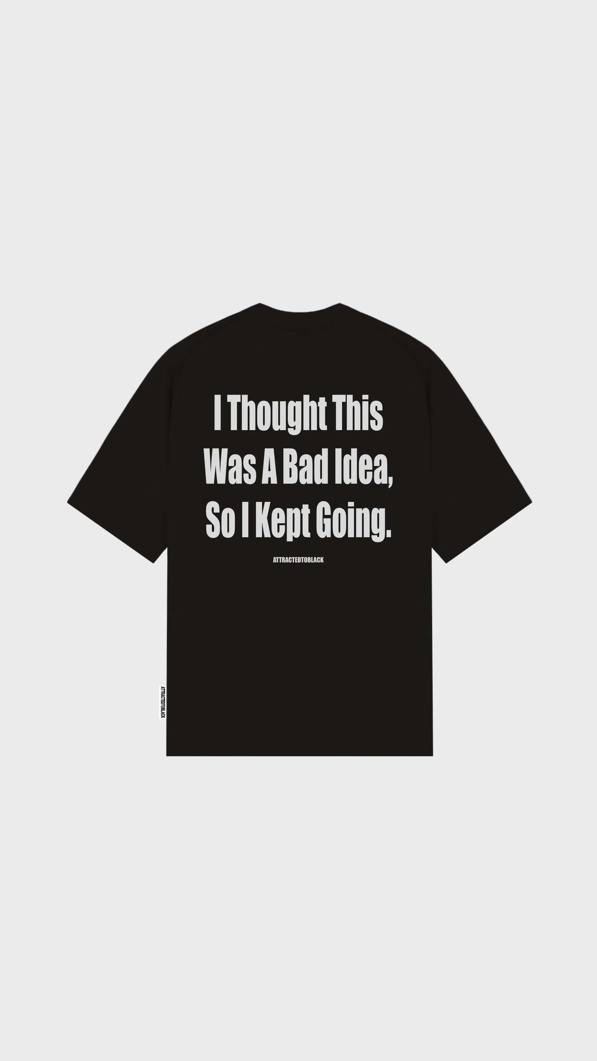 The Wrong Choice Oversized Tee - Attractedtoblack