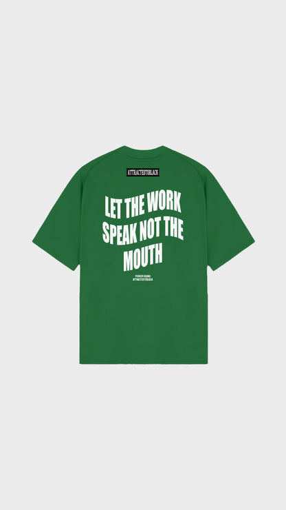 The Action Over Talk Oversized Tee - Attractedtoblack
