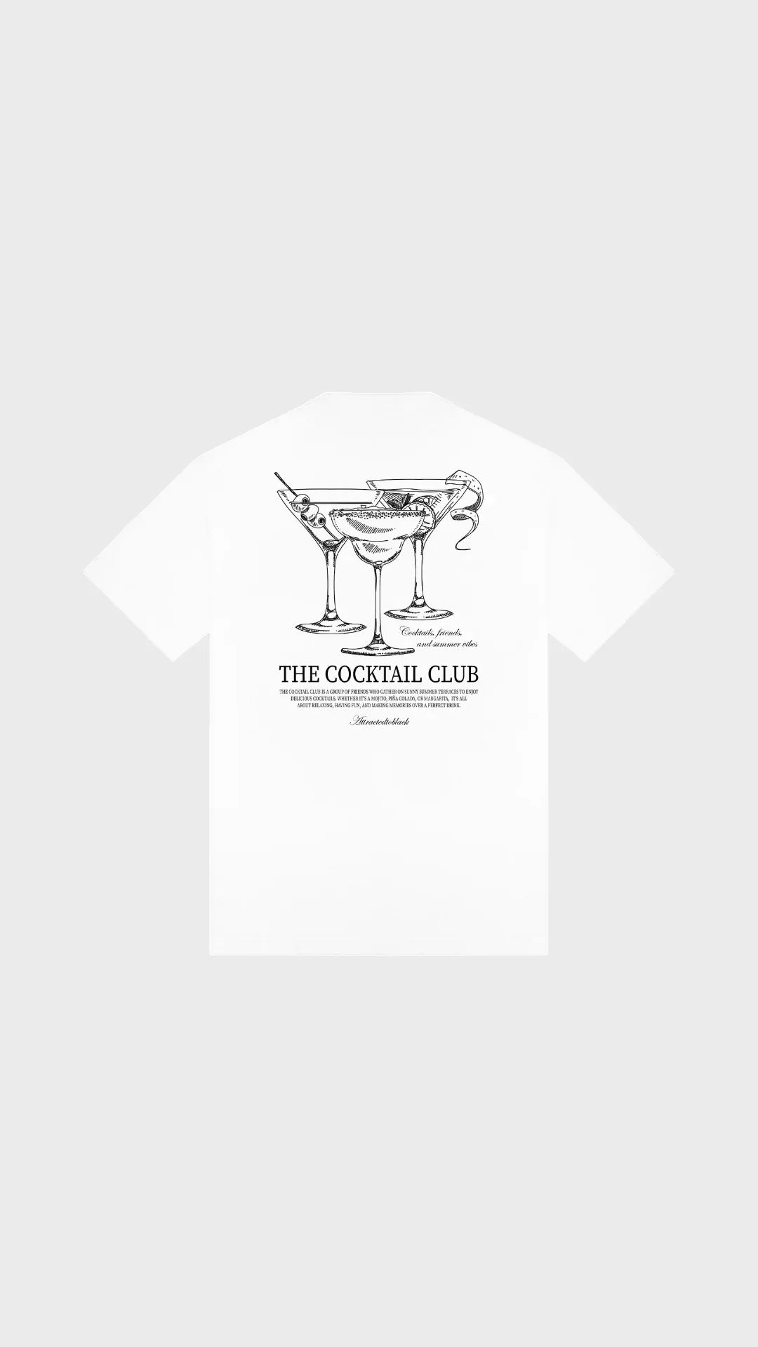 The Cocktail Club Tee - Attractedtoblack