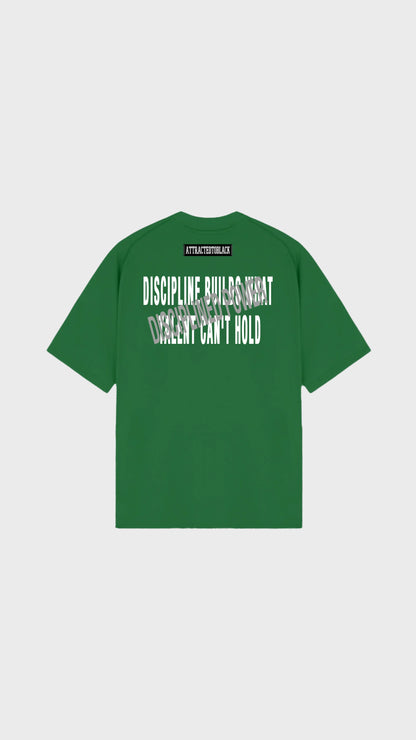 The Disciplined Power Oversized Tee - Attractedtoblack