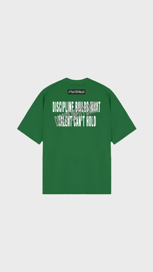 The Disciplined Power Oversized Tee - Attractedtoblack