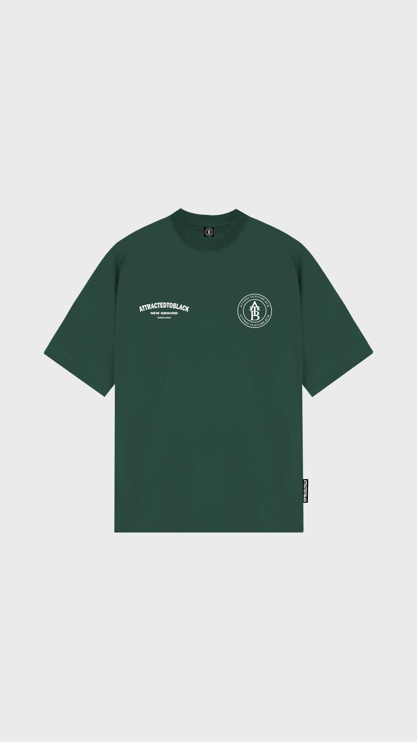 The New Ground Curve Oversized Tee - Attractedtoblack