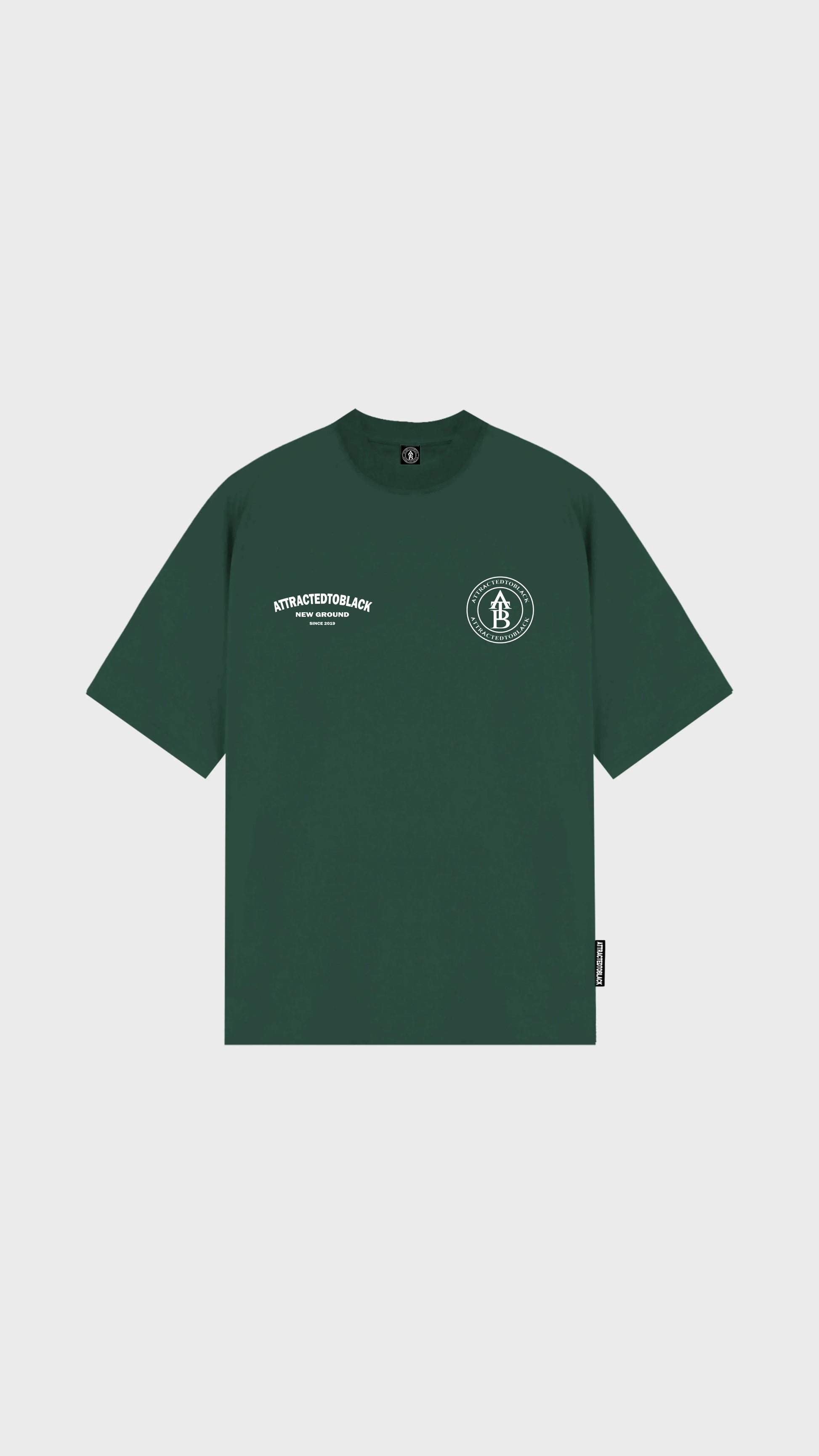 The New Ground Curve Oversized Tee - Attractedtoblack