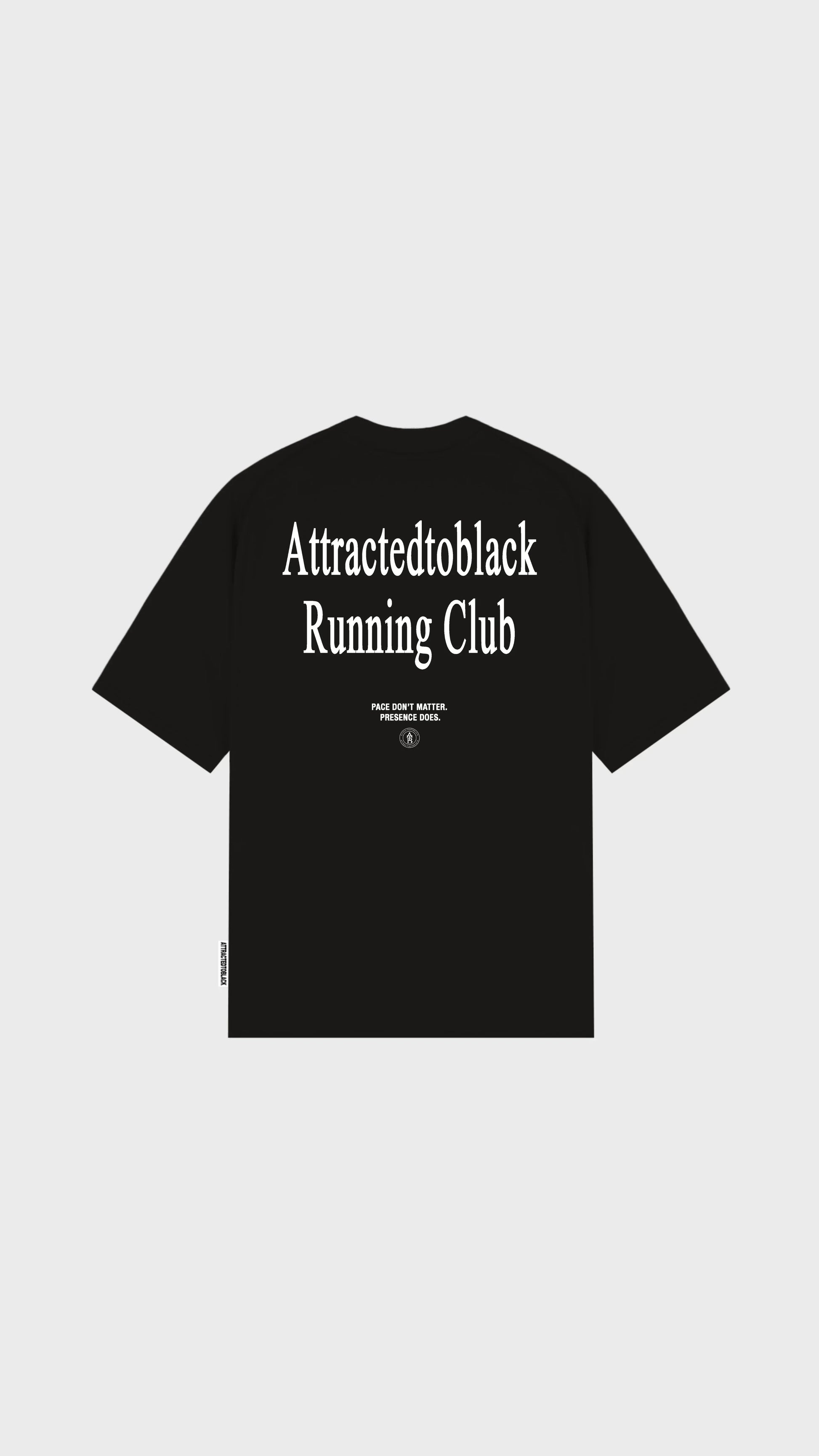 The Running Club Oversized Tee - Attractedtoblack