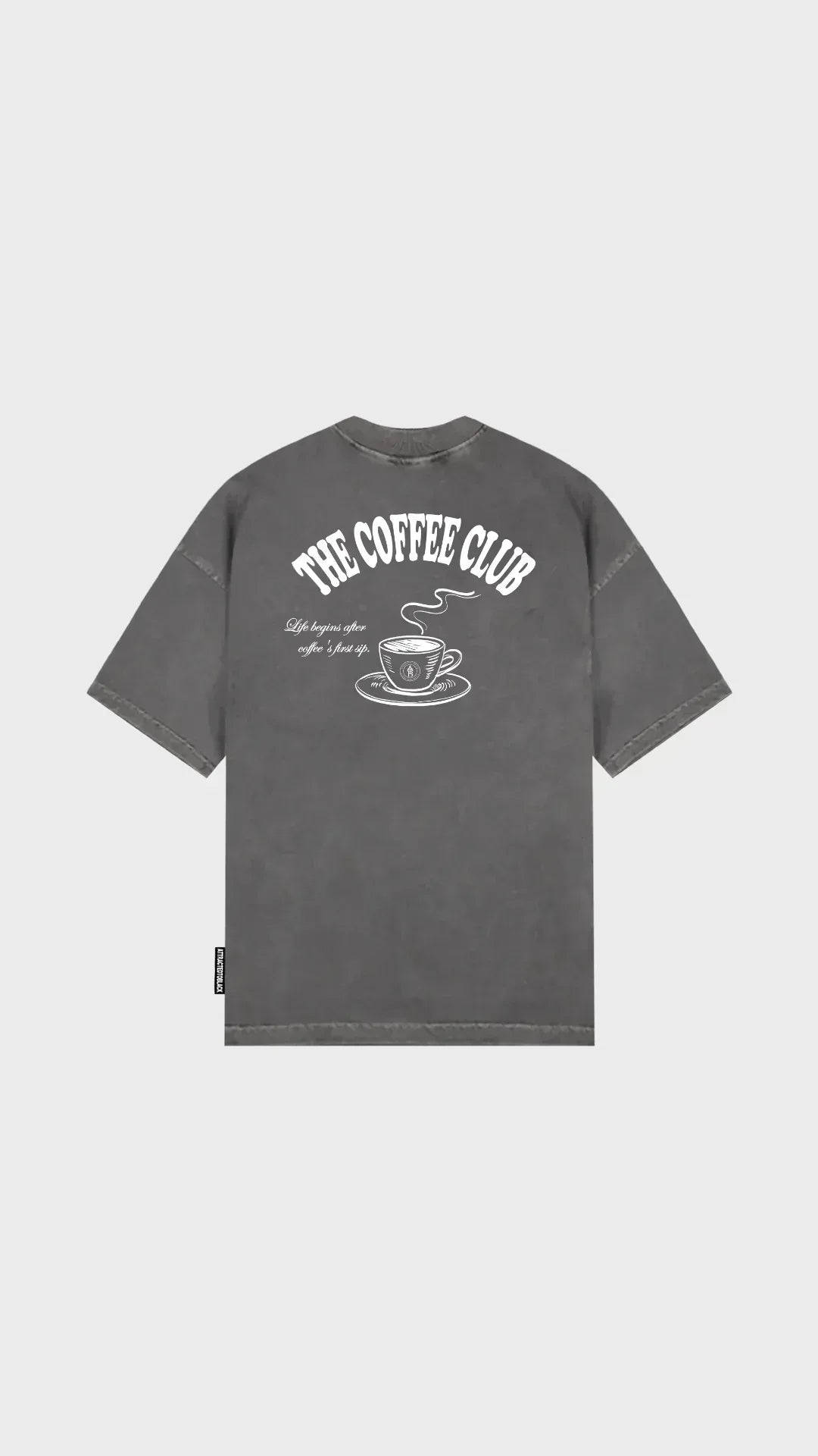 The Coffee Club Oversized Tee - Attractedtoblack