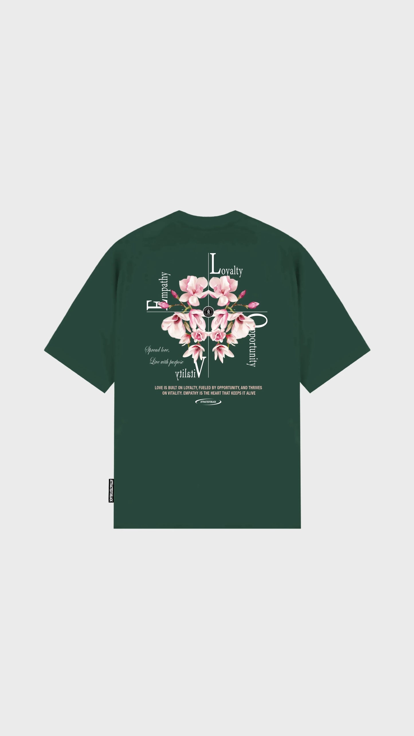 The Love Oversized Tee - Attractedtoblack