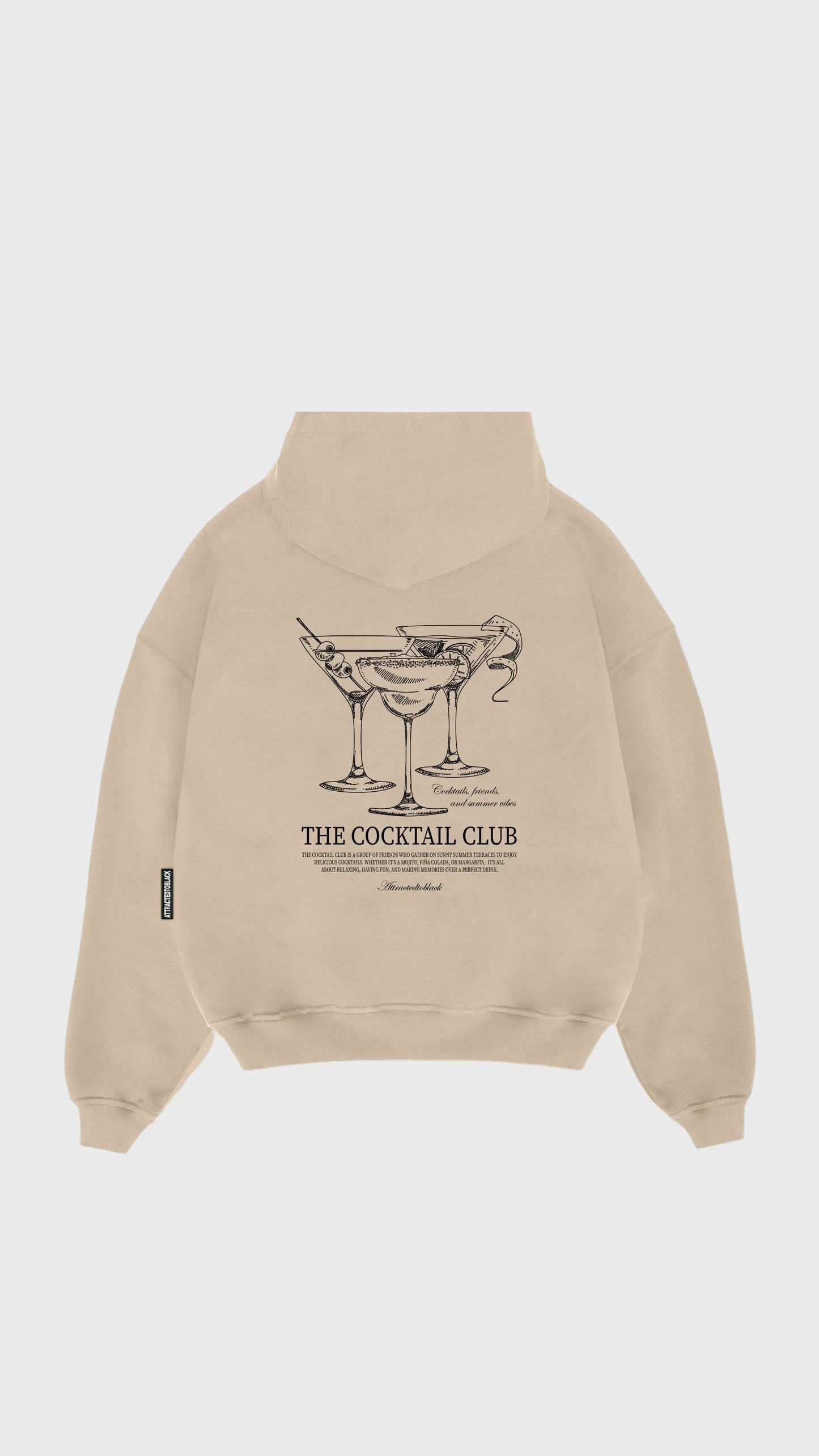 The Cocktail Club Hoodie - Attractedtoblack