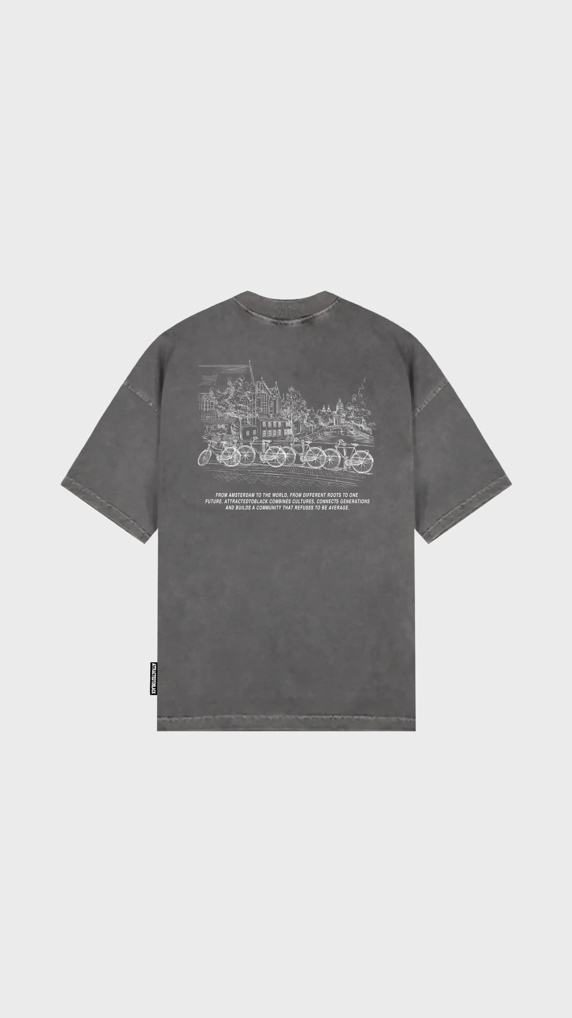 The To The World Oversized Tee - Attractedtoblack