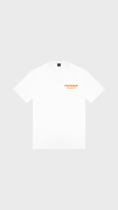 The In Orange Scripted Tee