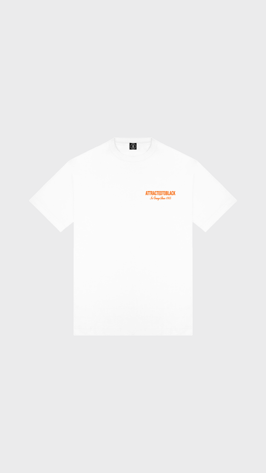 The In Orange Scripted Tee