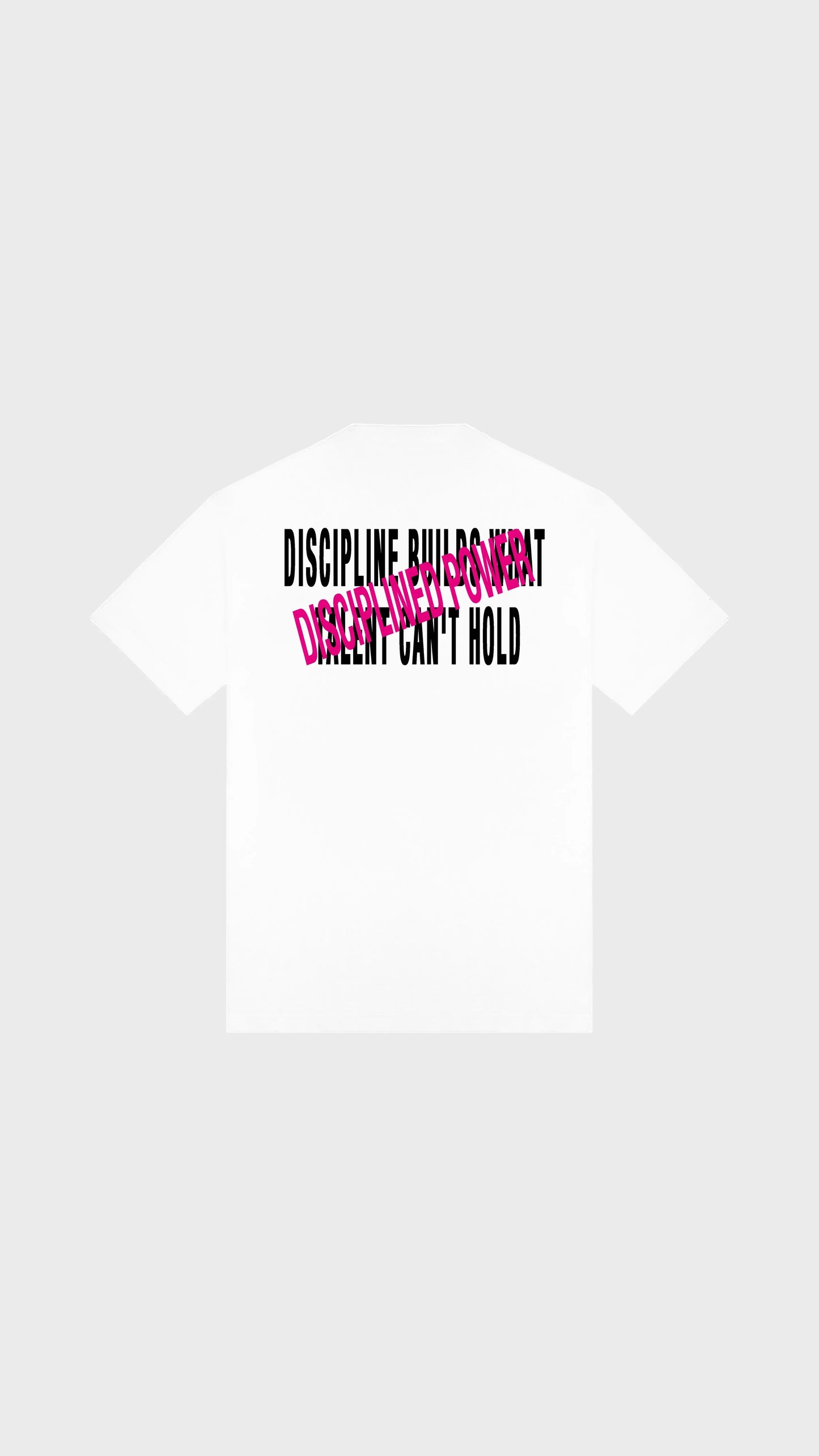 The Disciplined Power Tee - Attractedtoblack