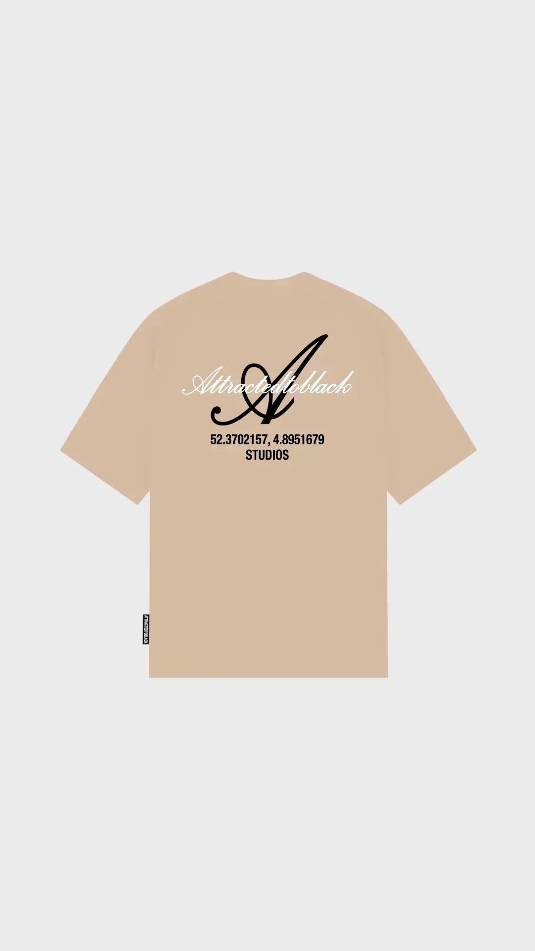 The Scripted Oversized Tee - Attractedtoblack