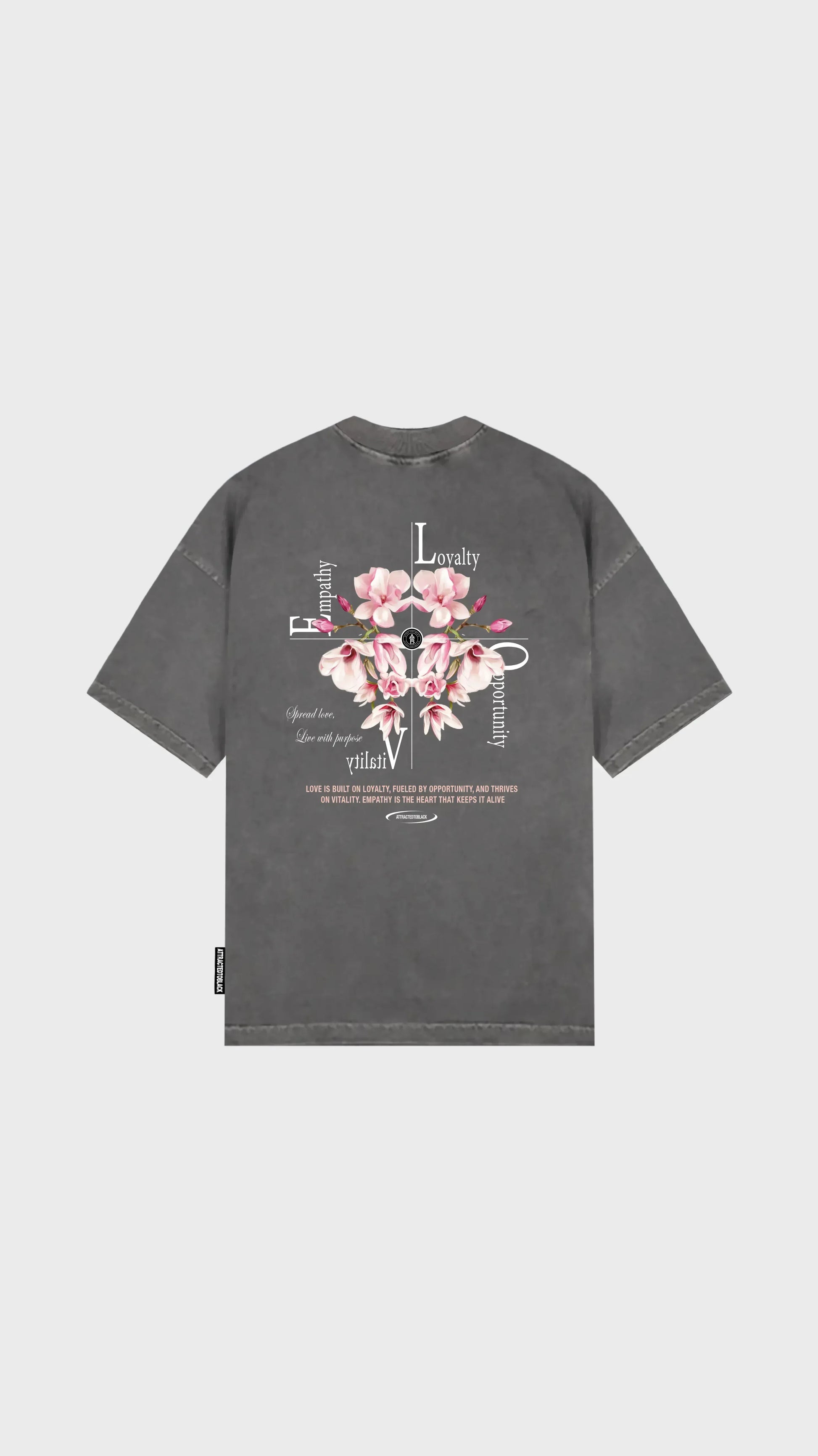 The Love Oversized Tee - Attractedtoblack