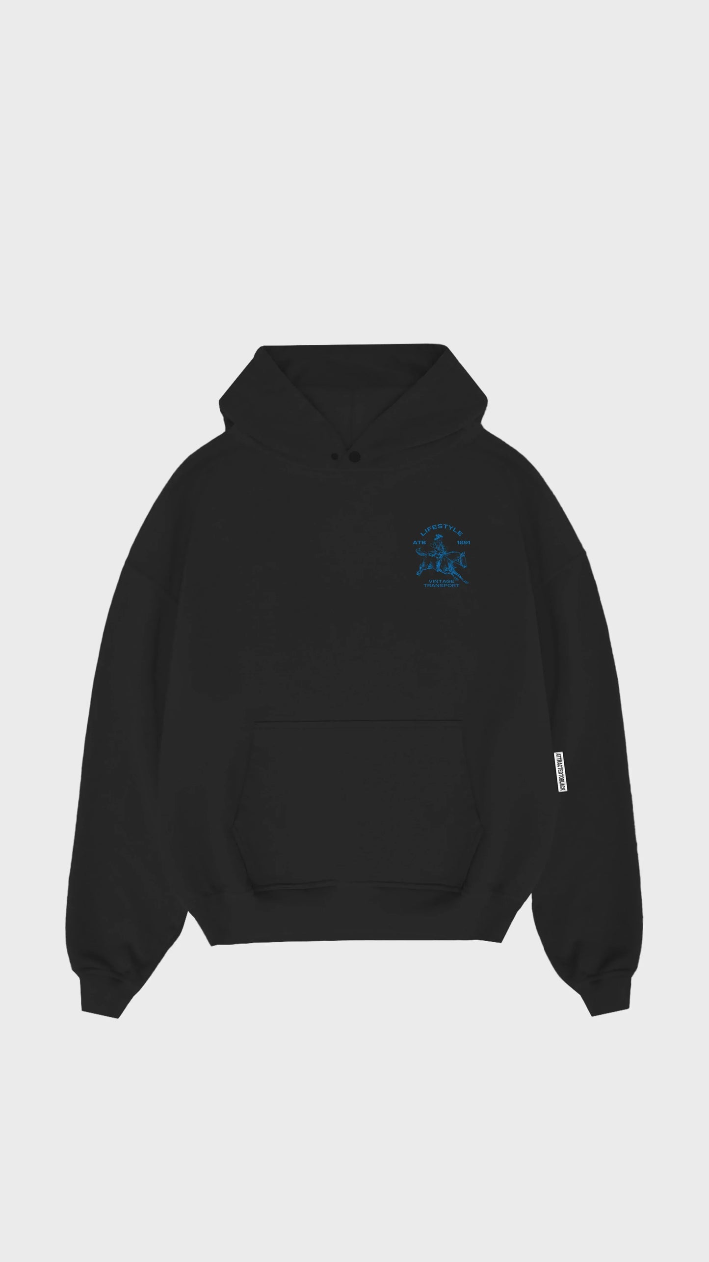The Vintage Transport Hoodie - Attractedtoblack