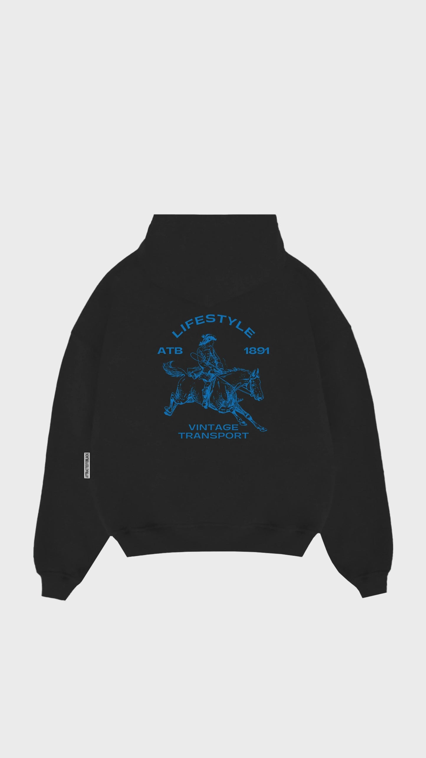 The Vintage Transport Hoodie - Attractedtoblack