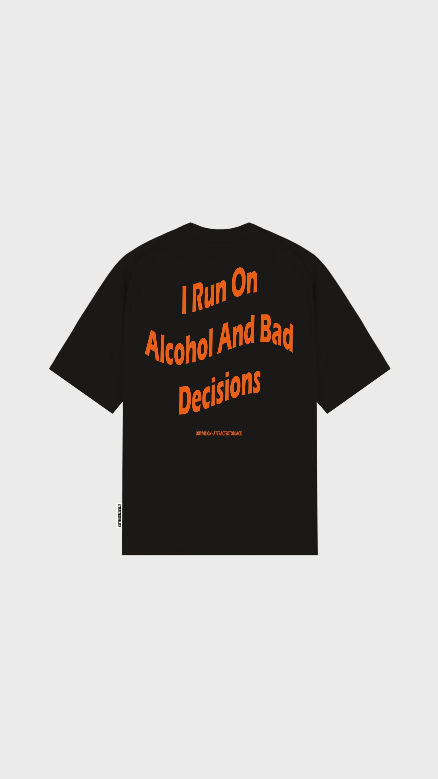The Run Oversized Tee - Attractedtoblack