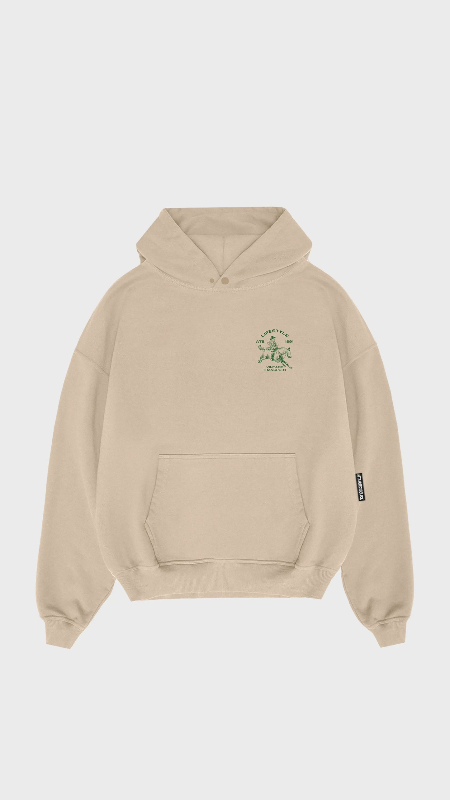The Vintage Transport Hoodie - Attractedtoblack