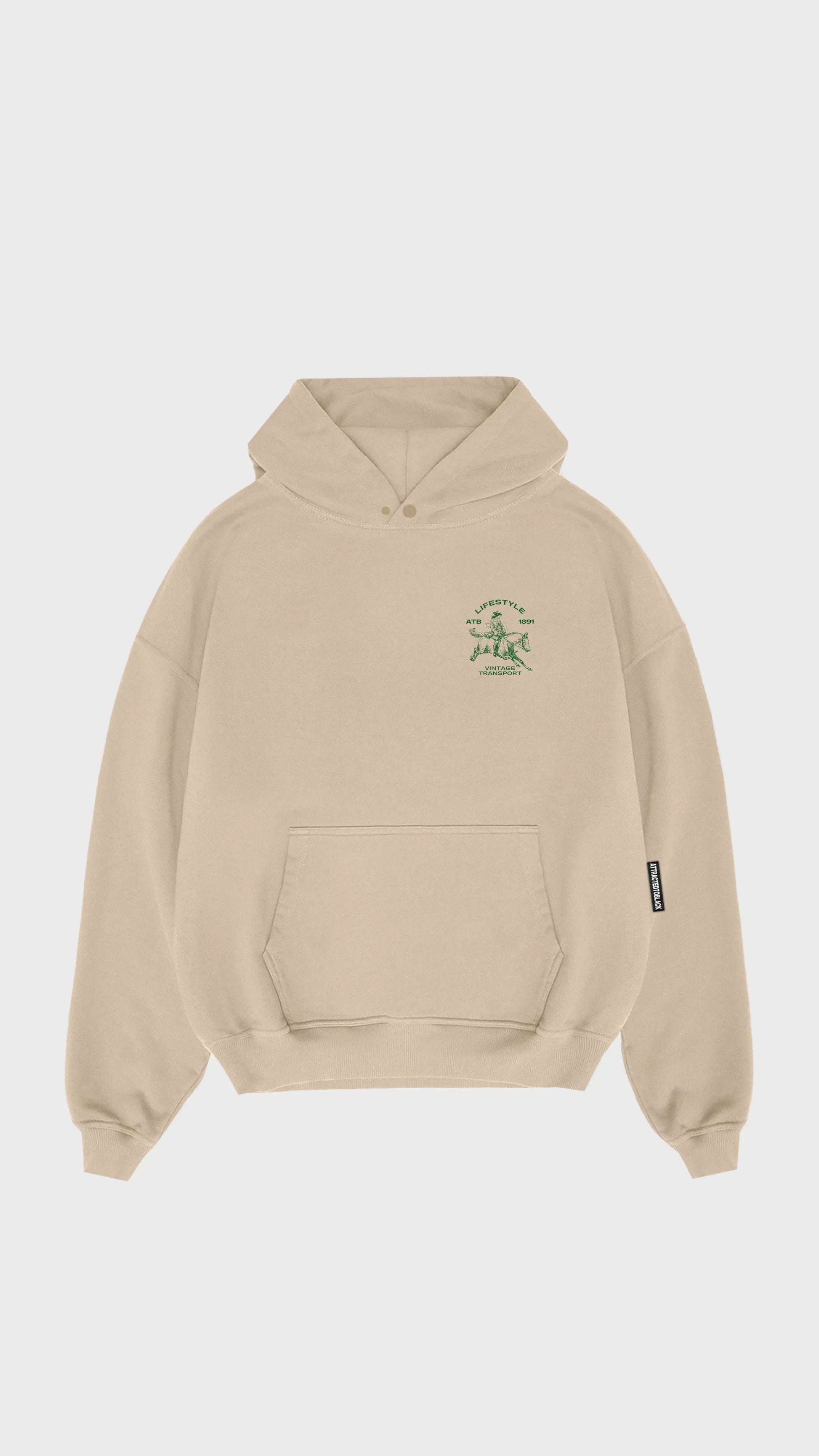 The Vintage Transport Hoodie - Attractedtoblack