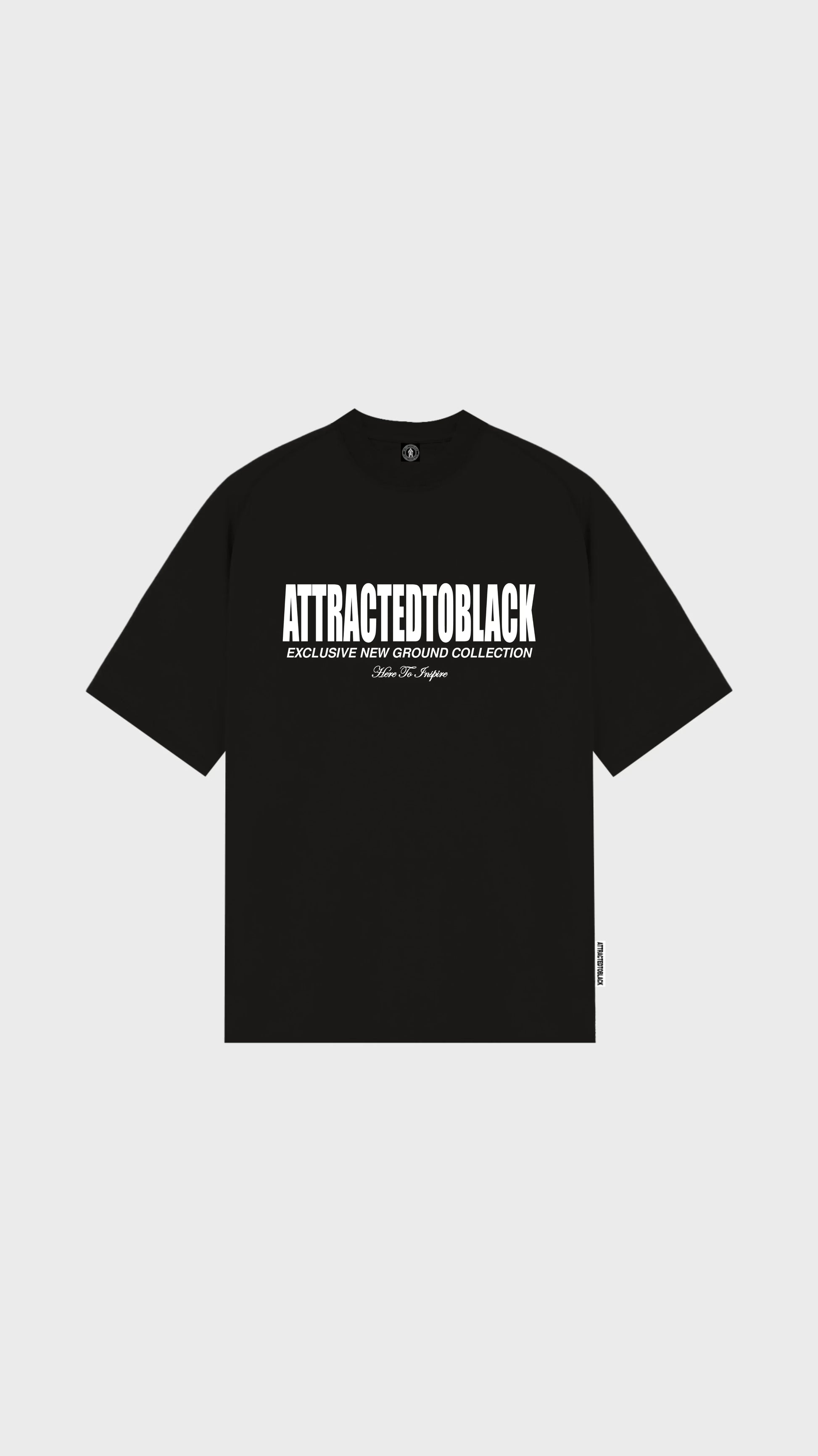 The Solid Base Chest Oversized Tee - Attractedtoblack