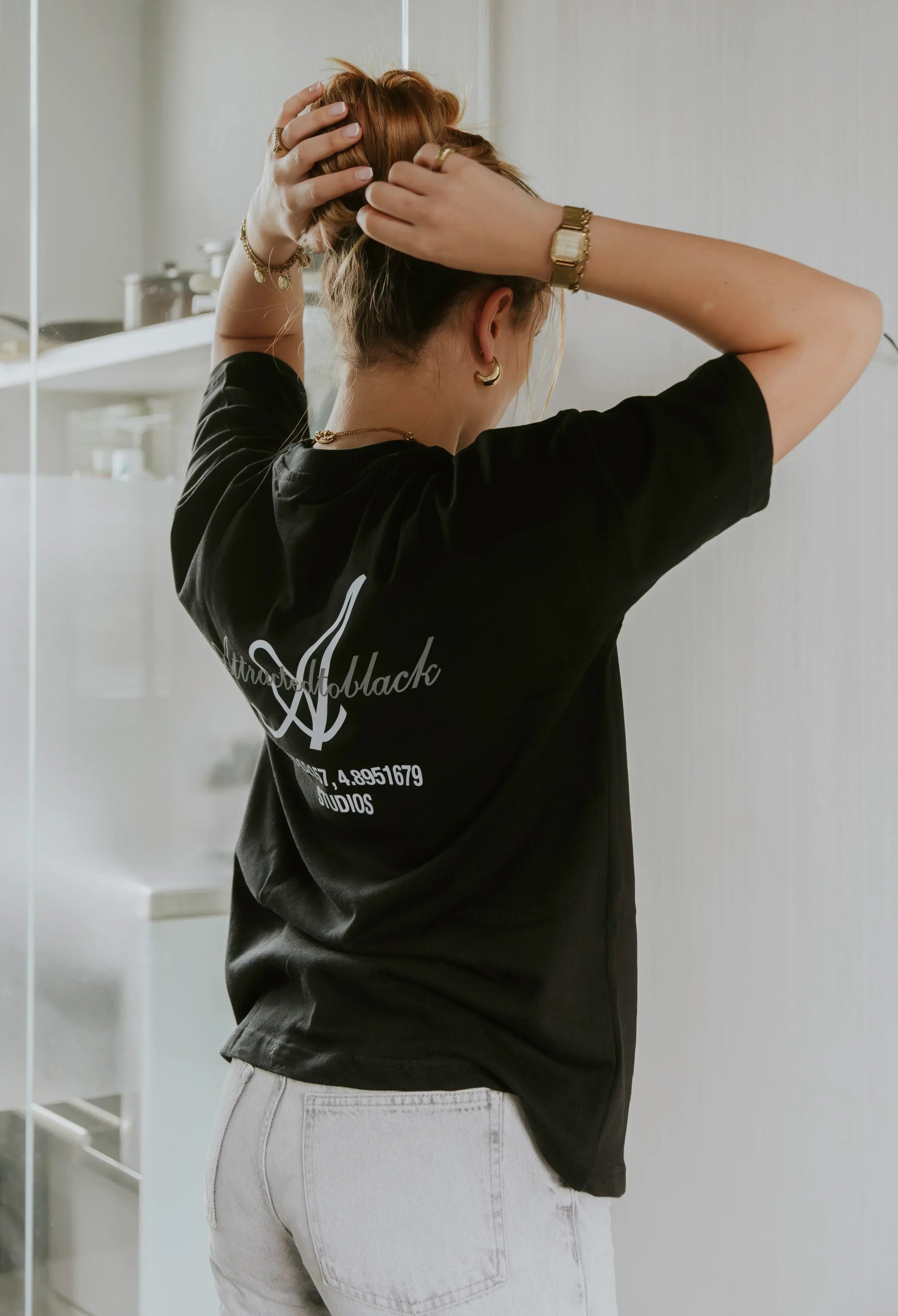 The Scripted Oversized Tee - Attractedtoblack