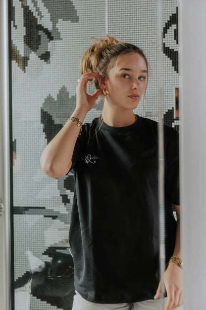 The Scripted Oversized Tee - Attractedtoblack